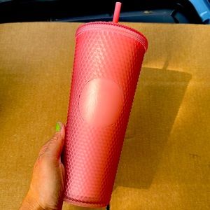 Rare Starbucks Pink Lemonade Venti Cold Cup STUDDED JELLY TUMBLER